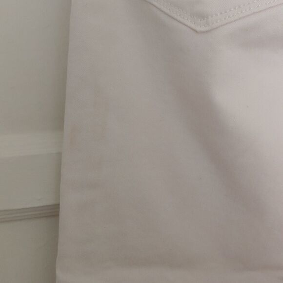 Ann Taylor LOFT Modern Straight Cuffed Cropped Jeans Pants in Light Pink 24/00 - Picture 3 of 12